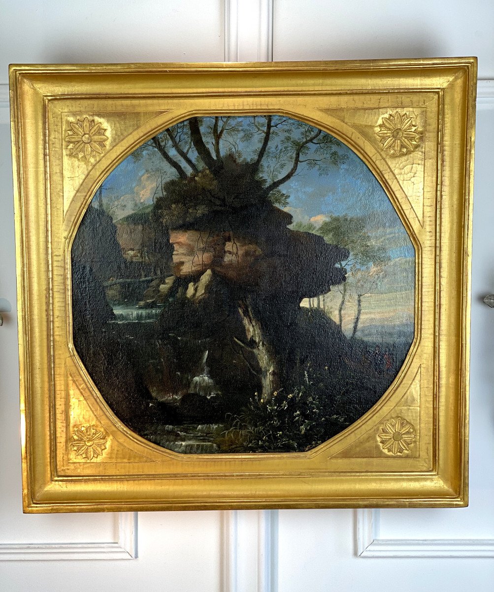 Painting / French School Of The 17th Follower Of "henri MauperchÉ" Well Framed-photo-3