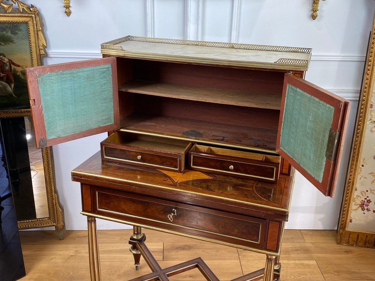 18th Directory Mahogany "dit Happiness Of The Day" Desk-photo-2