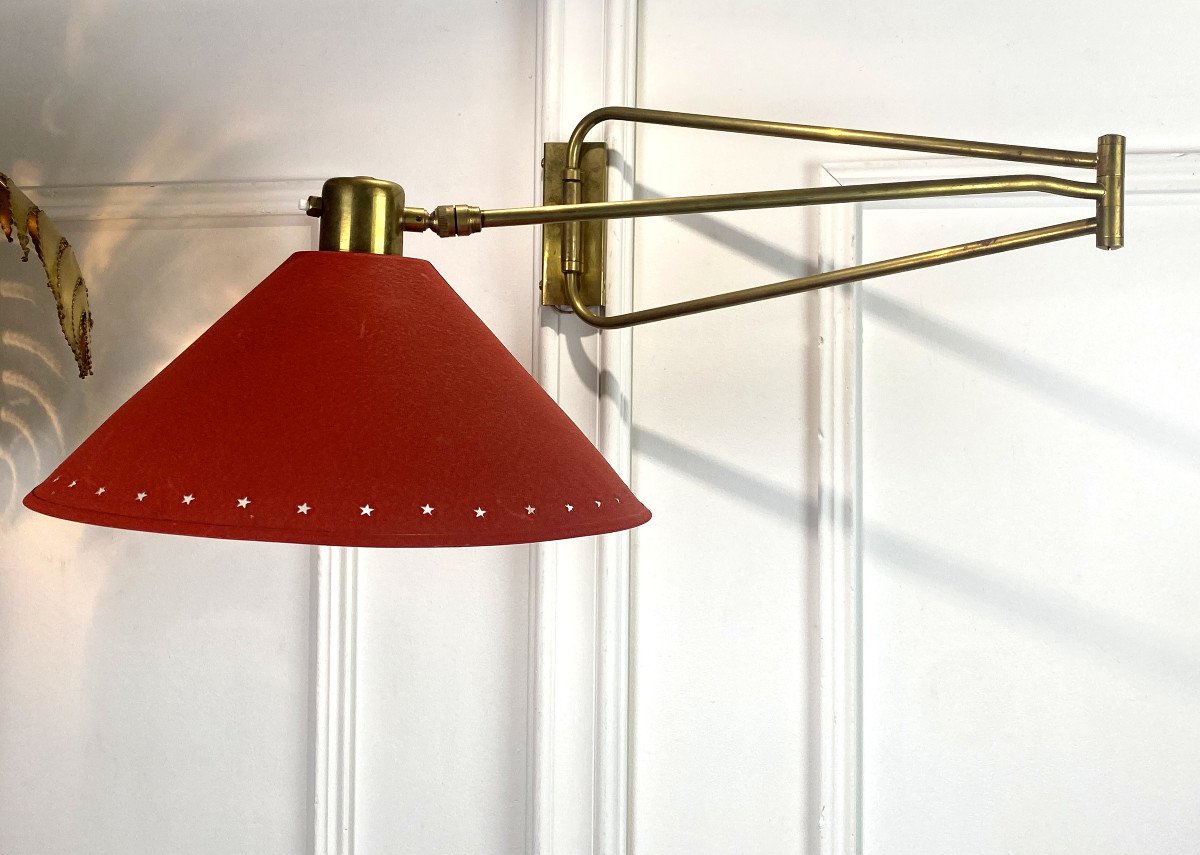 Vintage Adjustable Wall Lamp Editions Lunel By Robert Mathieu From The 50s-photo-2