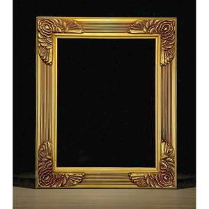 CADRE ART DECO EN BOIS ET STUC DES ANNÉES 30 POUR PEINTURE 27,5 CM X 21,3 CM