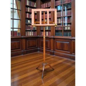 19th Century Walnut Music Stand/duet Stand