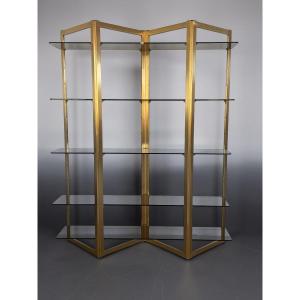 1970s "artelano" Shelf For Roche Bobois, Shaped Like A Screen