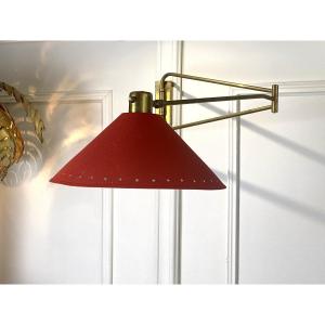 Vintage Adjustable Wall Lamp Editions Lunel By Robert Mathieu From The 50s
