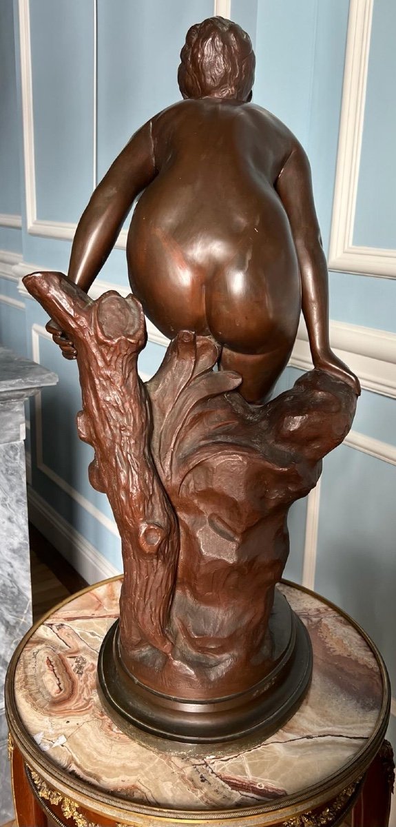 Bronze De Ondine Par Albert Desenfans (1845 - 1938), Circa 1900-photo-4