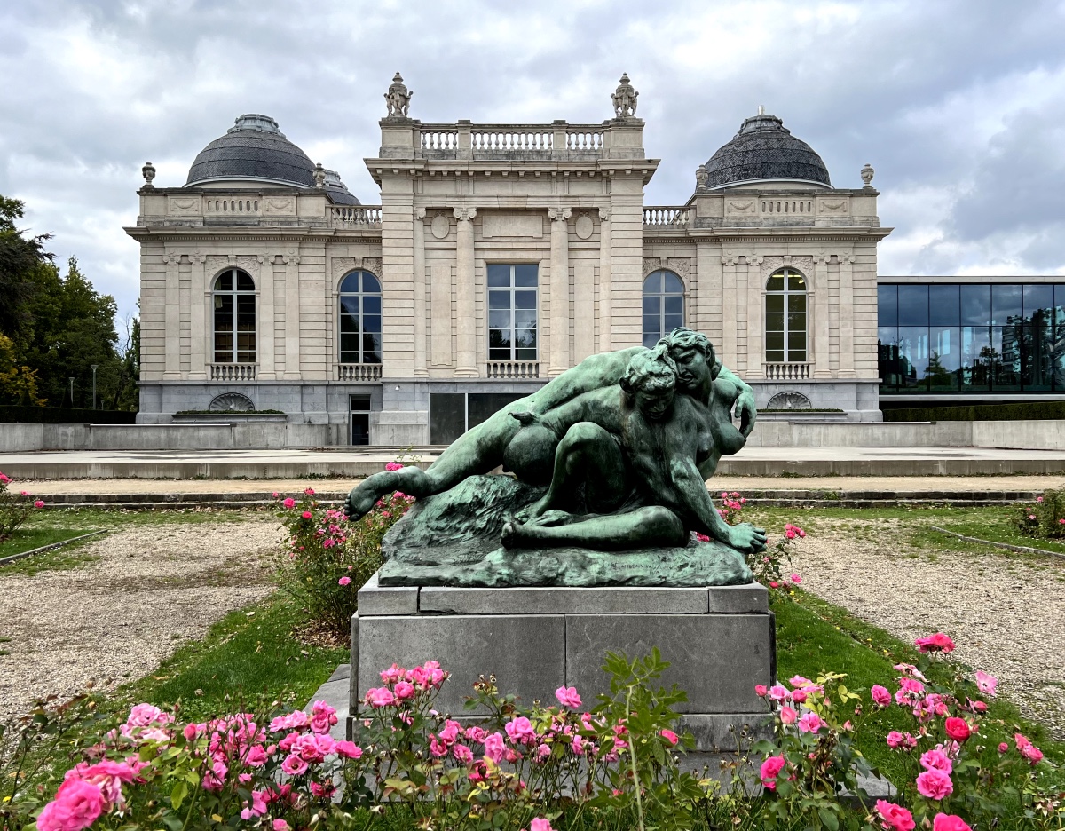 Jef Lambeaux, Le Faune Mordue, Large Mythological Bronze-photo-6