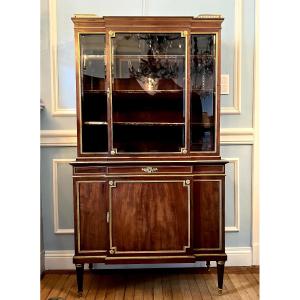 A Fine Louis XVI Style Gilt-bronze Mounted Mahogany Vitrine By Paul Sormani 