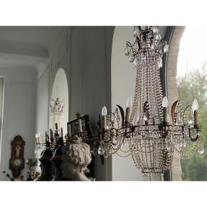 Pair Of Empire Style Chandeliers 