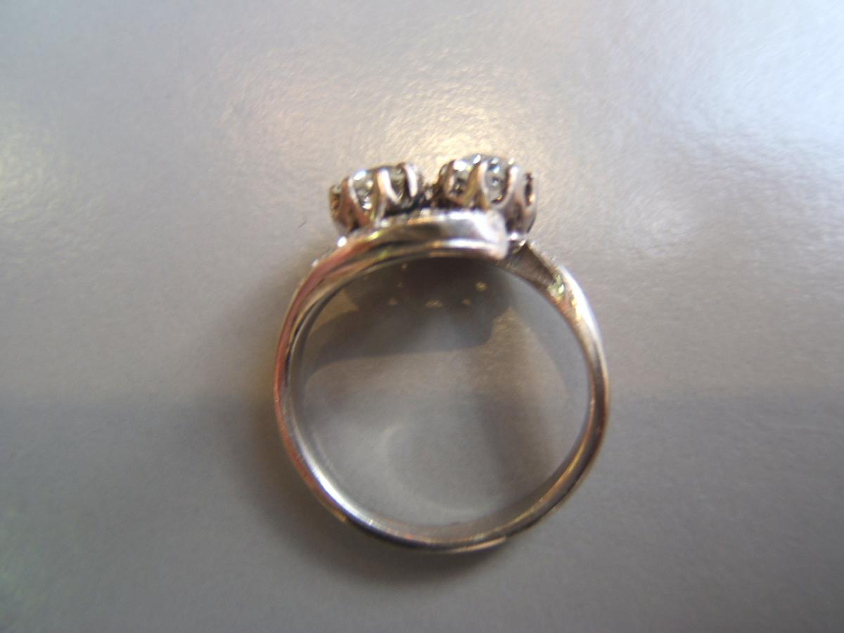 Old Ring White Gold And Diamonds-photo-3