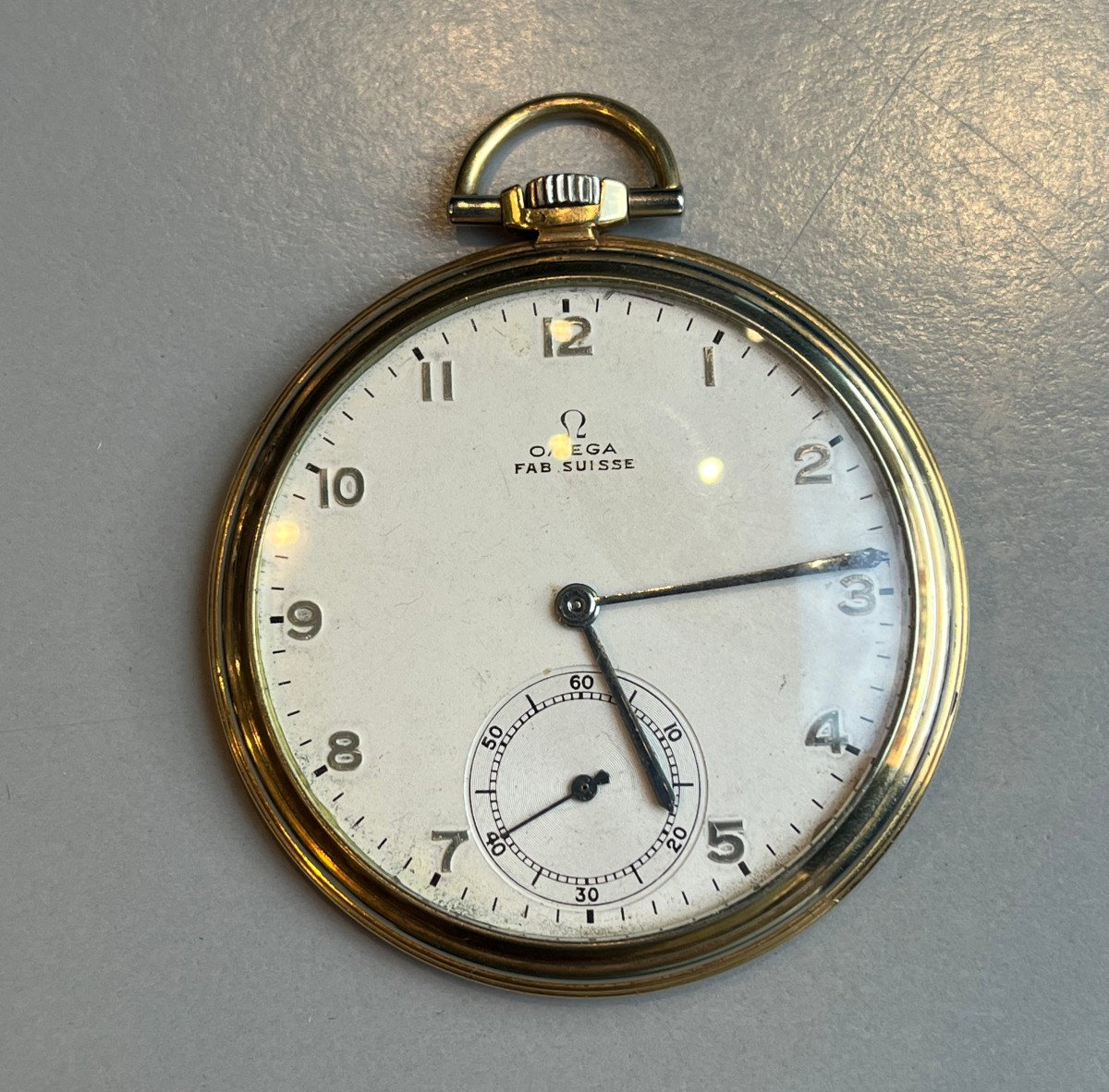 Montre Gousset Omega En Or,époque Art Déco.