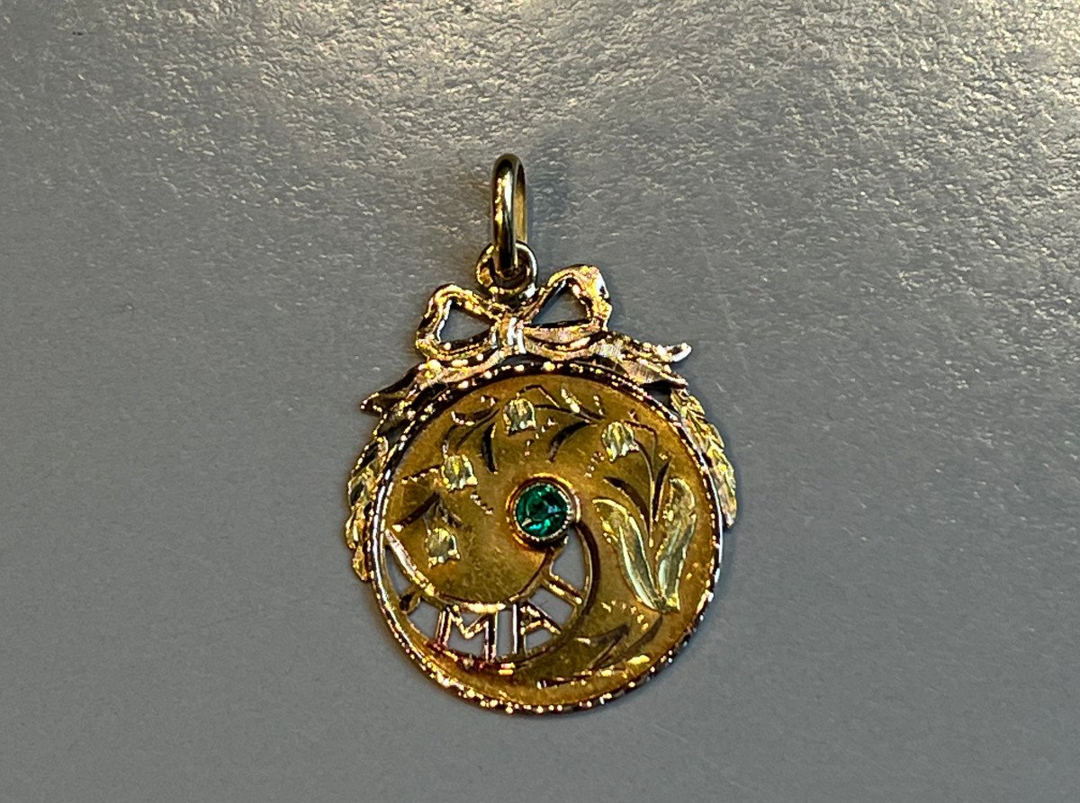 MEDAILLE OR MOIS DE NAISSANCE MAI.-photo-3