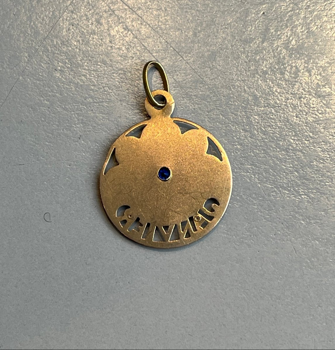 MEDAILLE OR MOIS DE NAISSANCE JANVIER.-photo-3