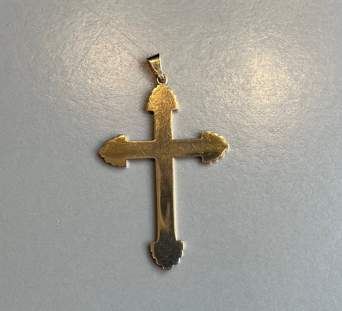 18-carat Rose Gold Cross.-photo-2