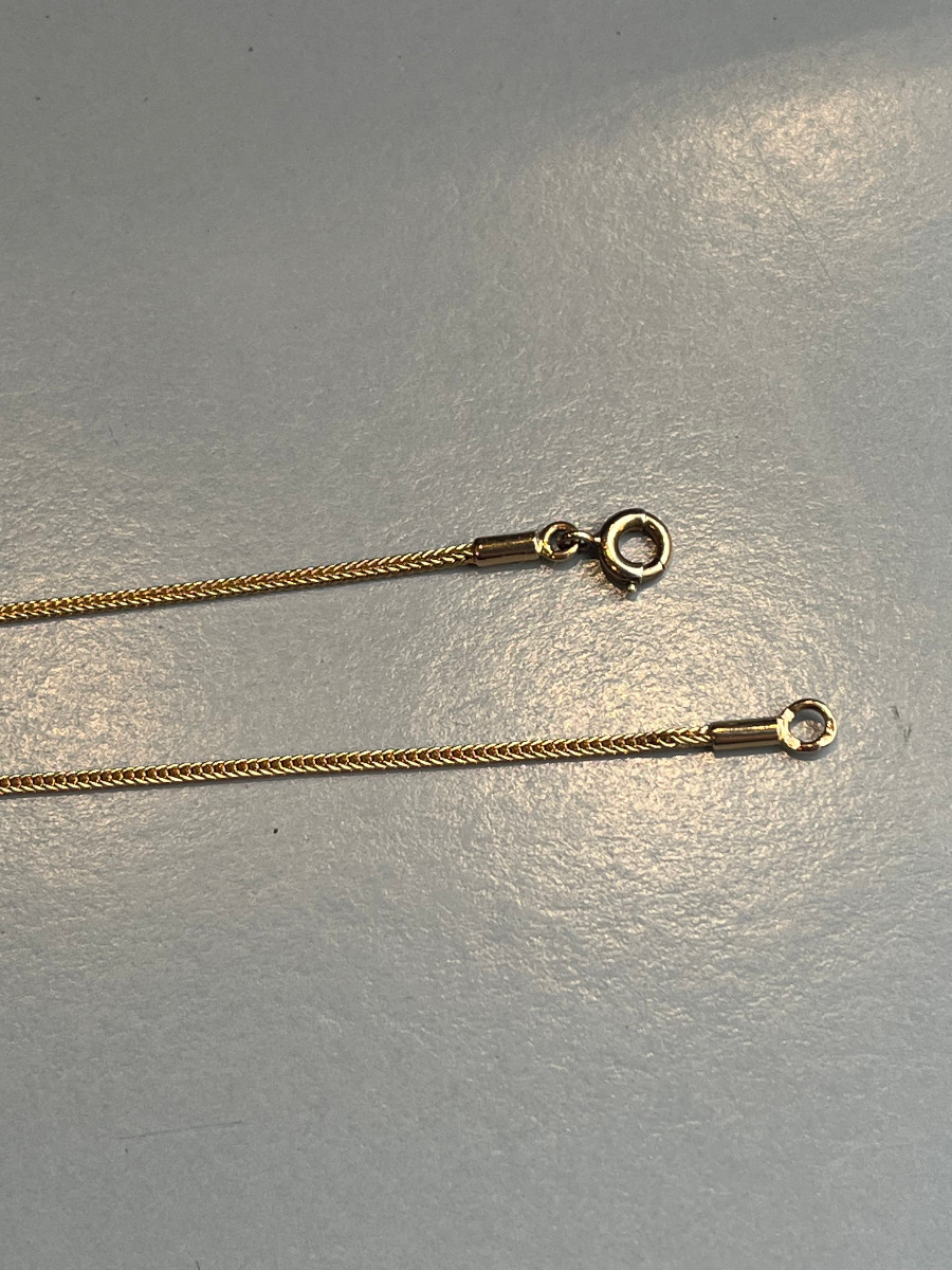 Pendentif pépite en or 18 carats.-photo-1