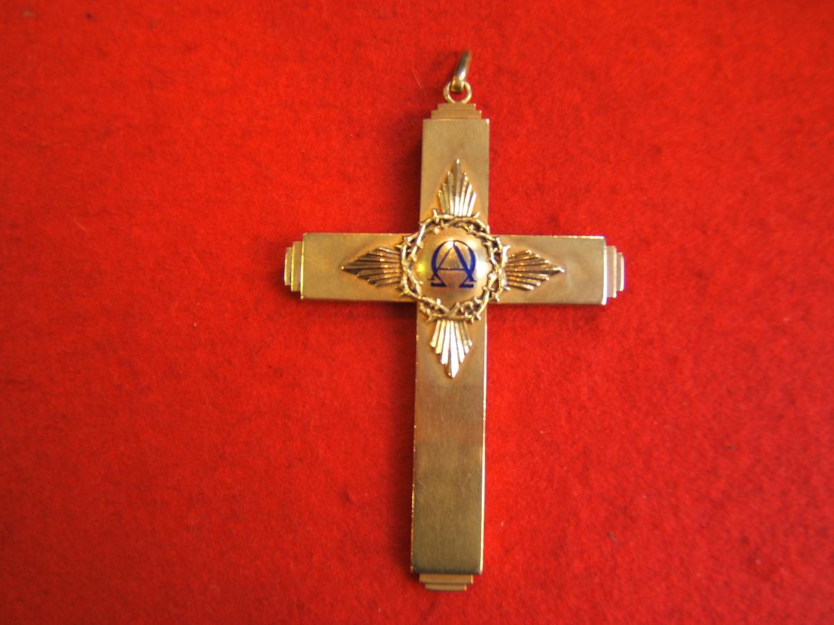 Great Cross Reliquary Gold And Enamel End XIXth-photo-2
