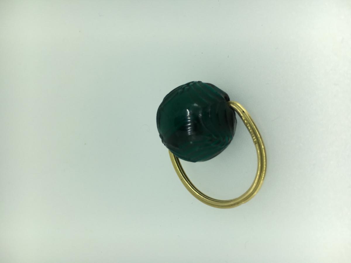 RENE LALIQUE,bague or,modéle épis.-photo-4