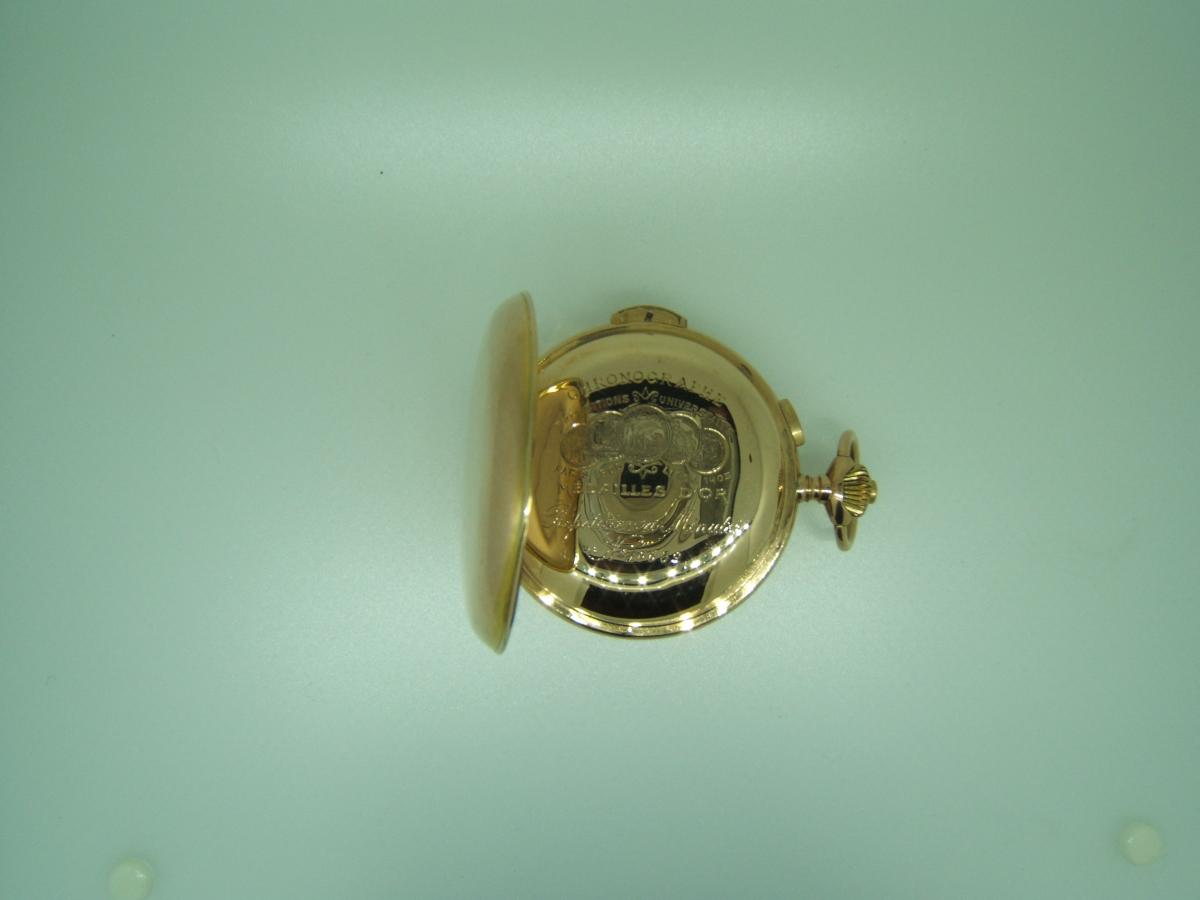 Montre savonnette or,chrono,sonnerie minutes.-photo-1