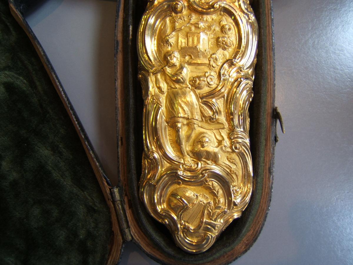 Etui Necessaire En Or Epoque XVIIIè.-photo-2