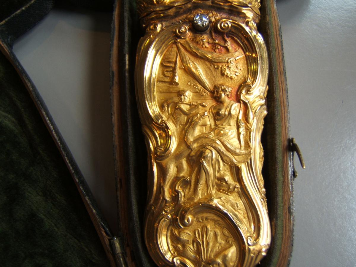 Etui Necessaire En Or Epoque XVIIIè.-photo-2