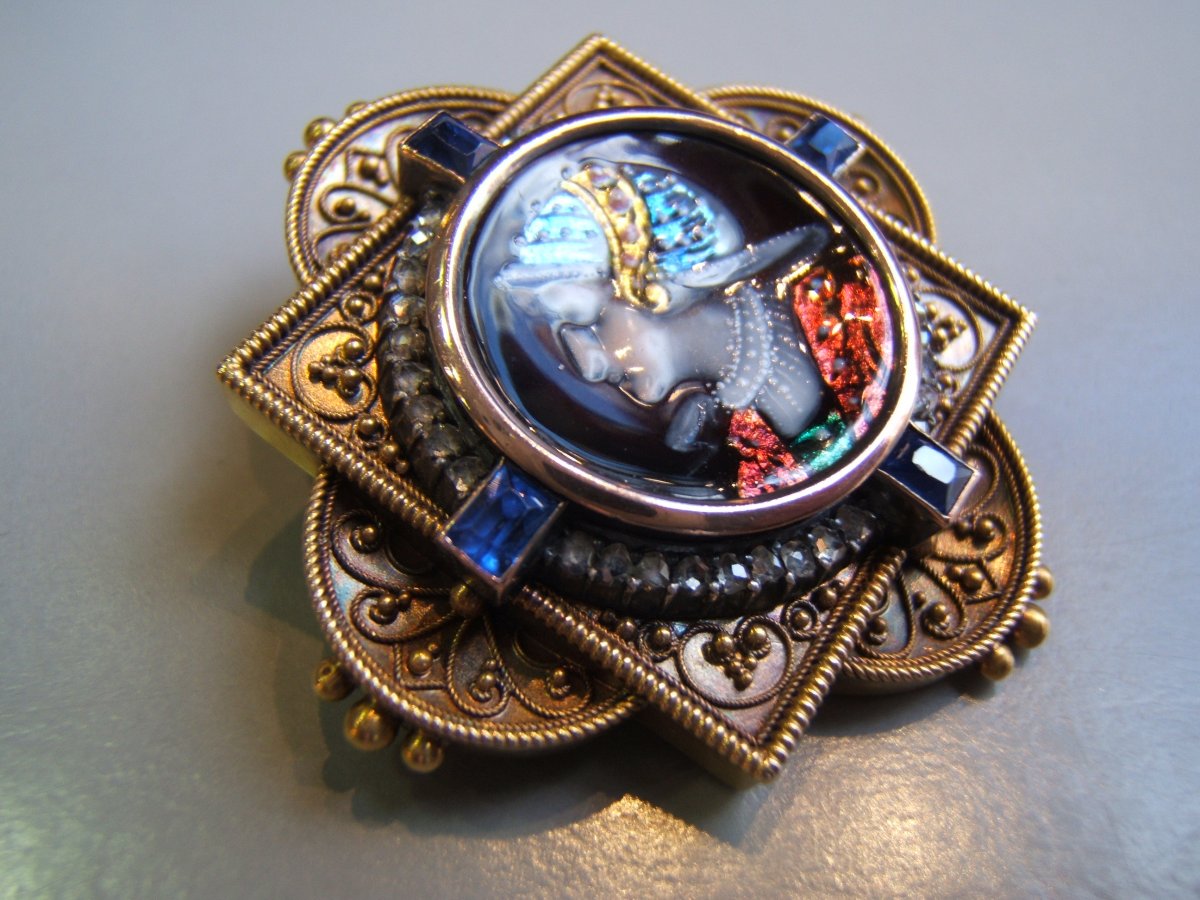 Gold And Email Brooch XIX-photo-5