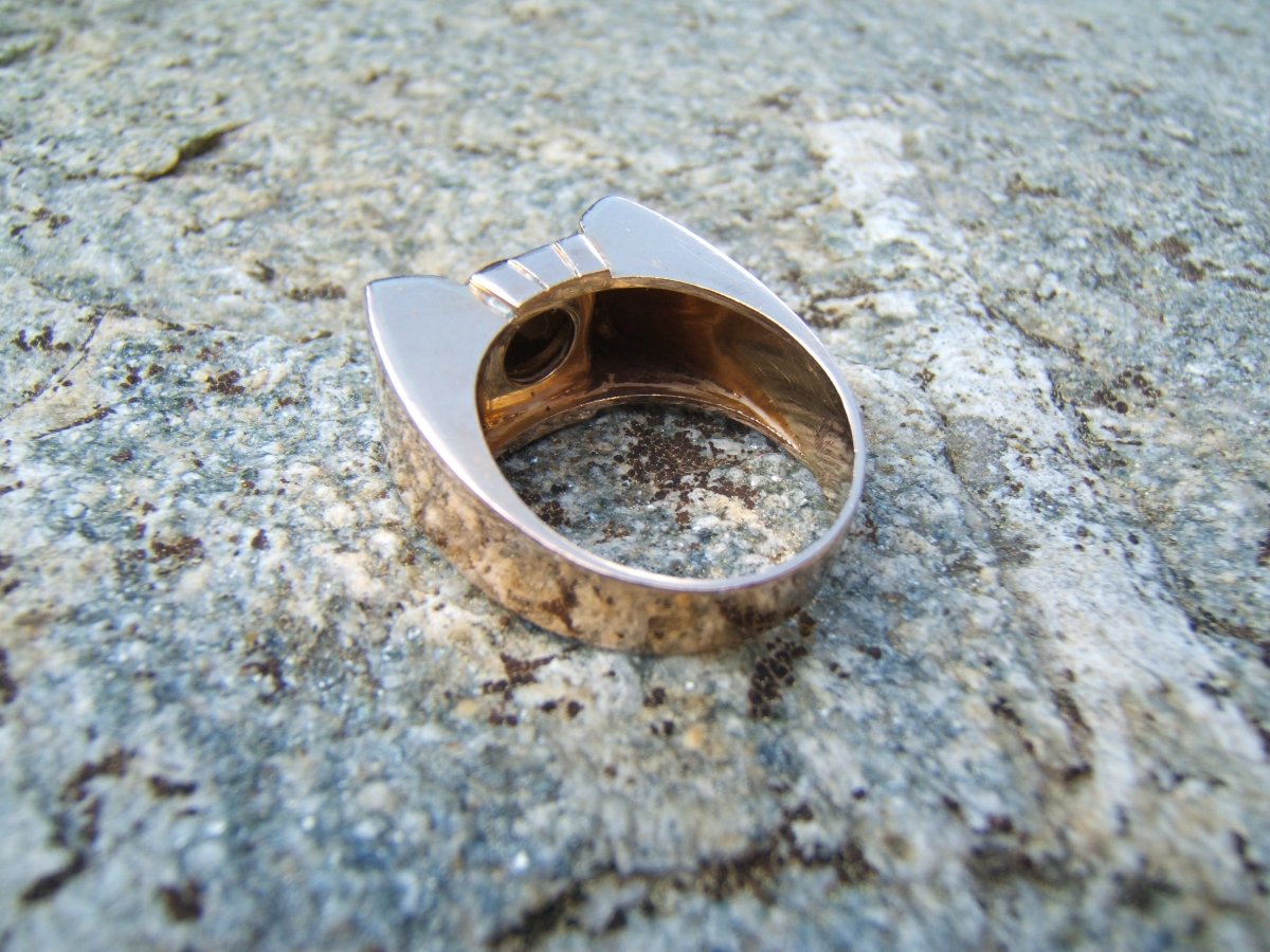 40's Gold And Diamond Ring.-photo-3