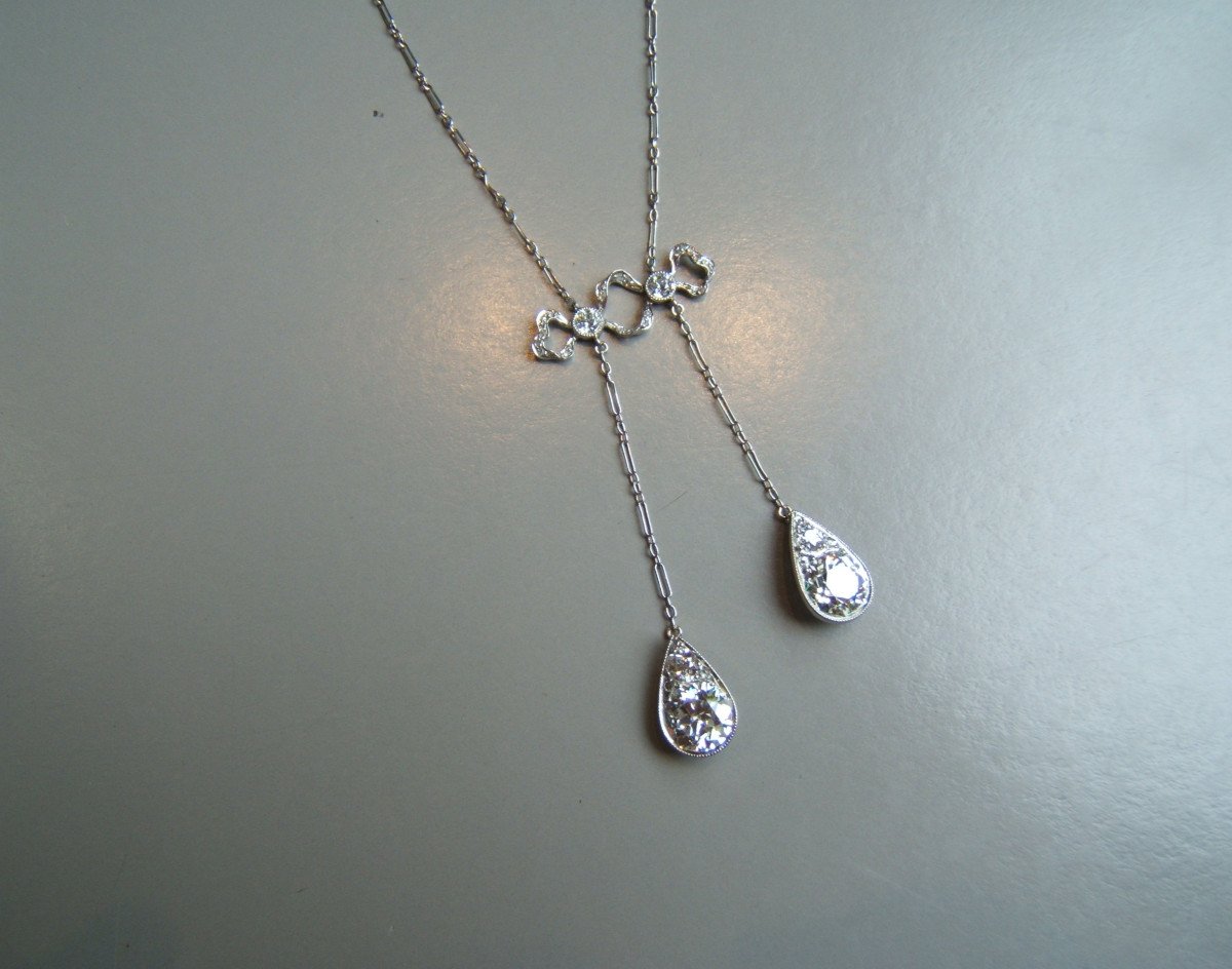 Collier,pendentif en diamants,vers 1910.-photo-2