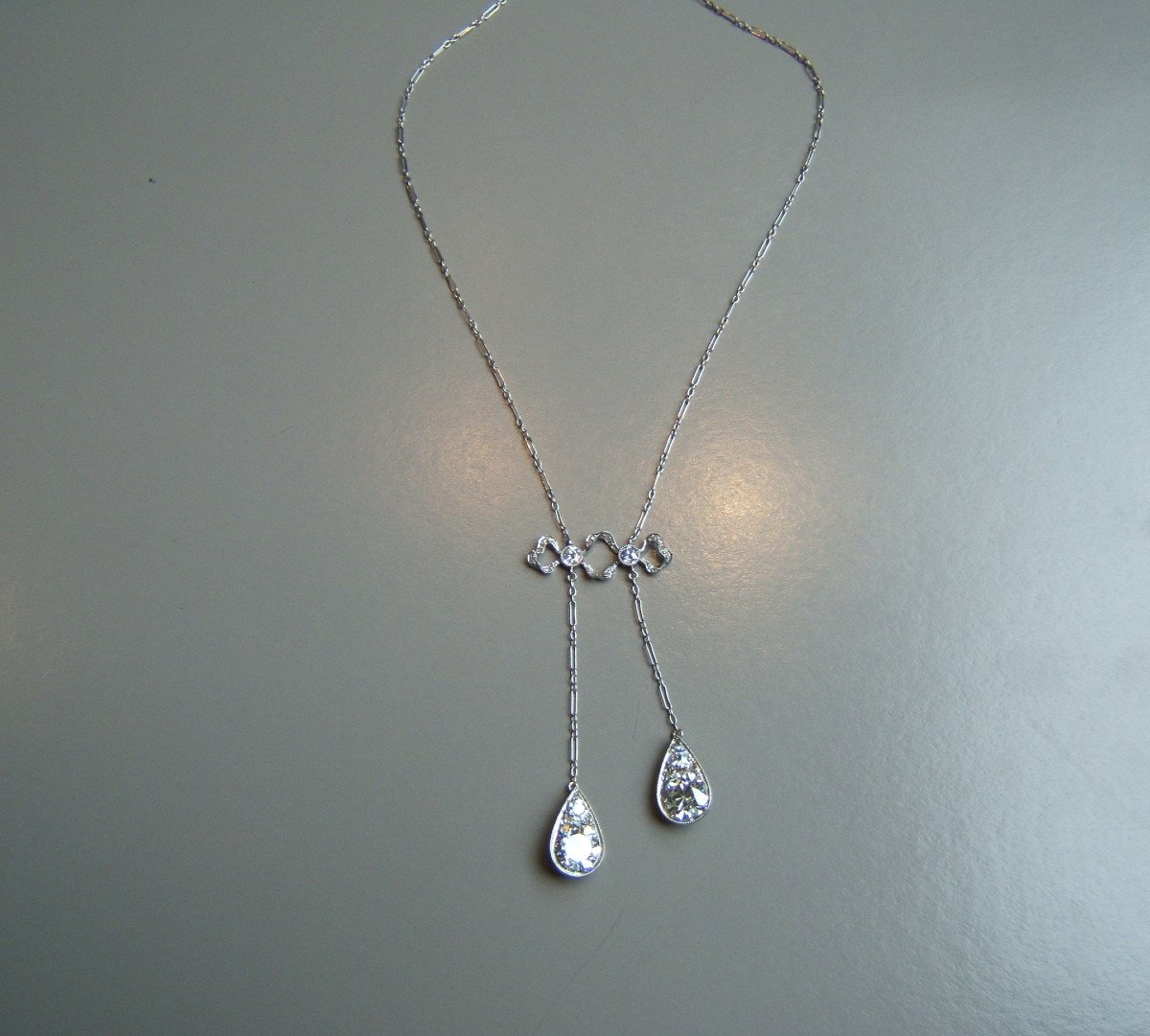 Collier,pendentif en diamants,vers 1910.-photo-4