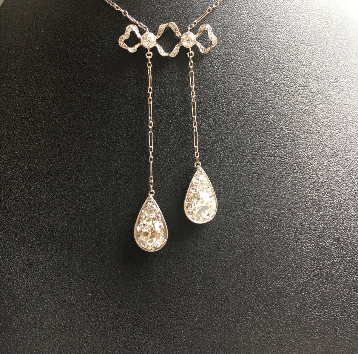 Collier,pendentif en diamants,vers 1910.-photo-4