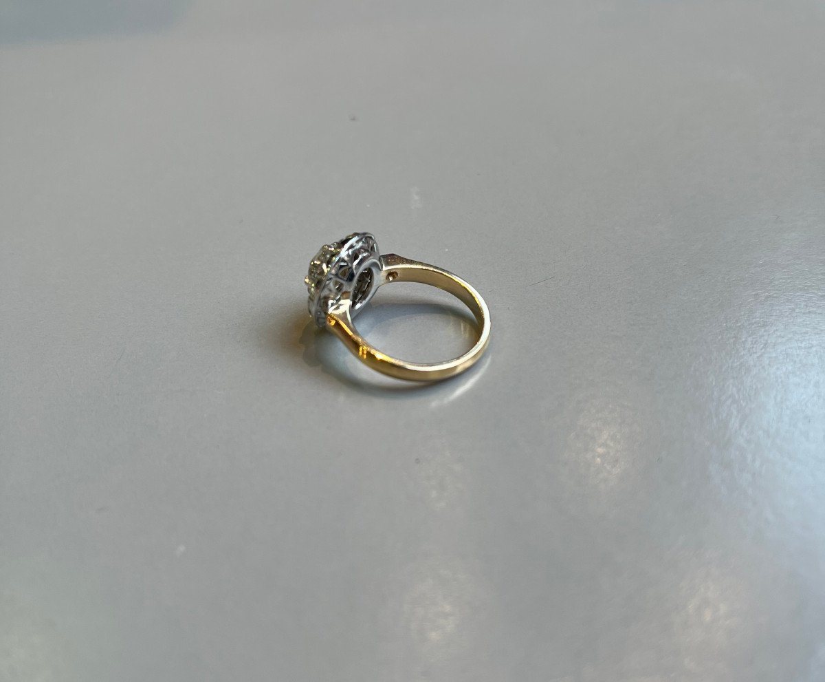 Bague en or et diamants vers 1920.-photo-2