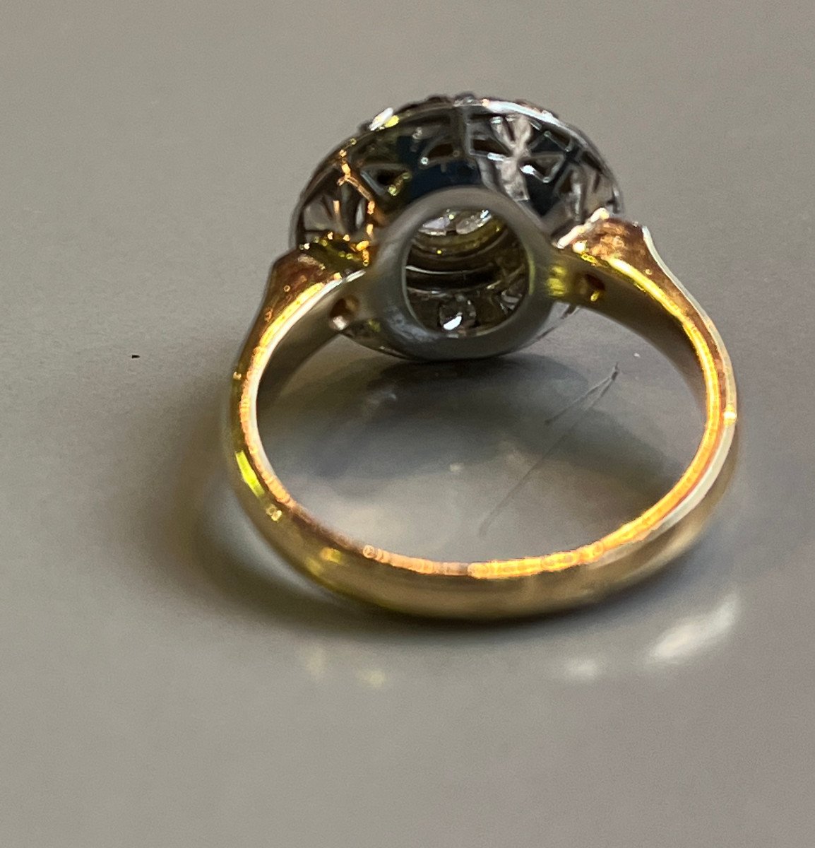 Bague en or et diamants vers 1920.-photo-3