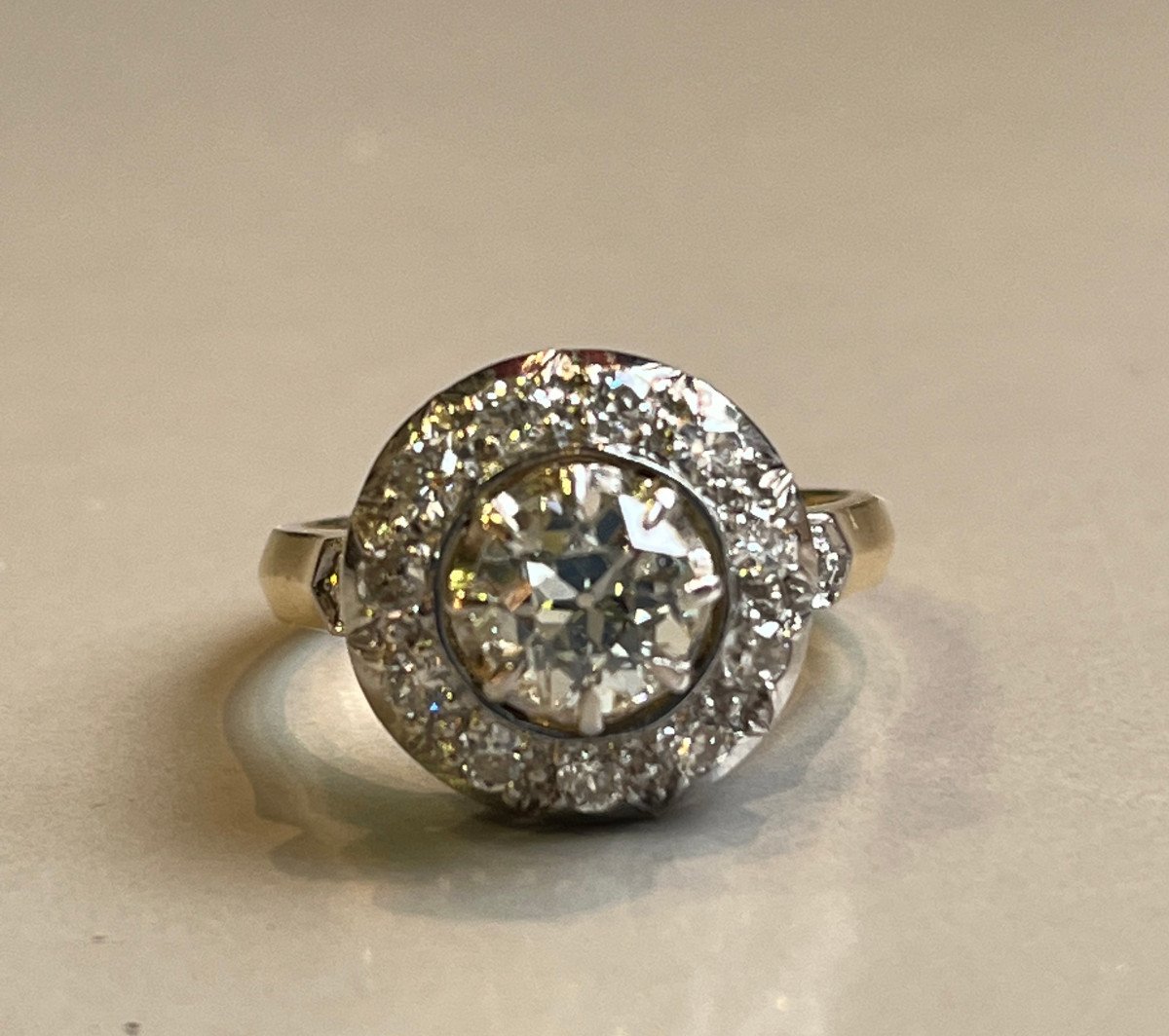 Bague en or et diamants vers 1920.-photo-5