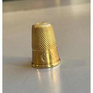 18 Carat Gold Thimble. 19th Century