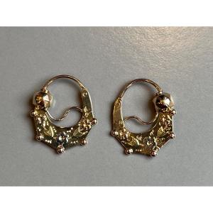 20th Century Savoyard Gold Hoop Earrings