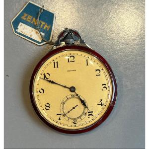 “zenith” Lacquer Pocket Watch Circa 1925