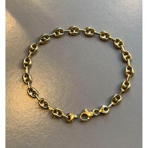 18-carat Yellow Gold Coffee Bean Bracelet.