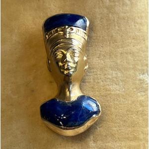 Gold And Lapis Lazuli Brooch,