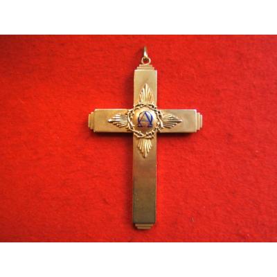 Great Cross Reliquary Gold And Enamel End XIXth