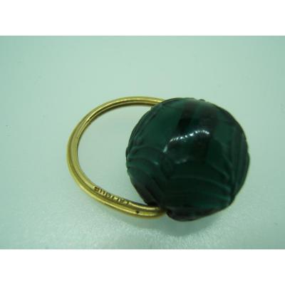 RENE LALIQUE,bague or,modéle épis.