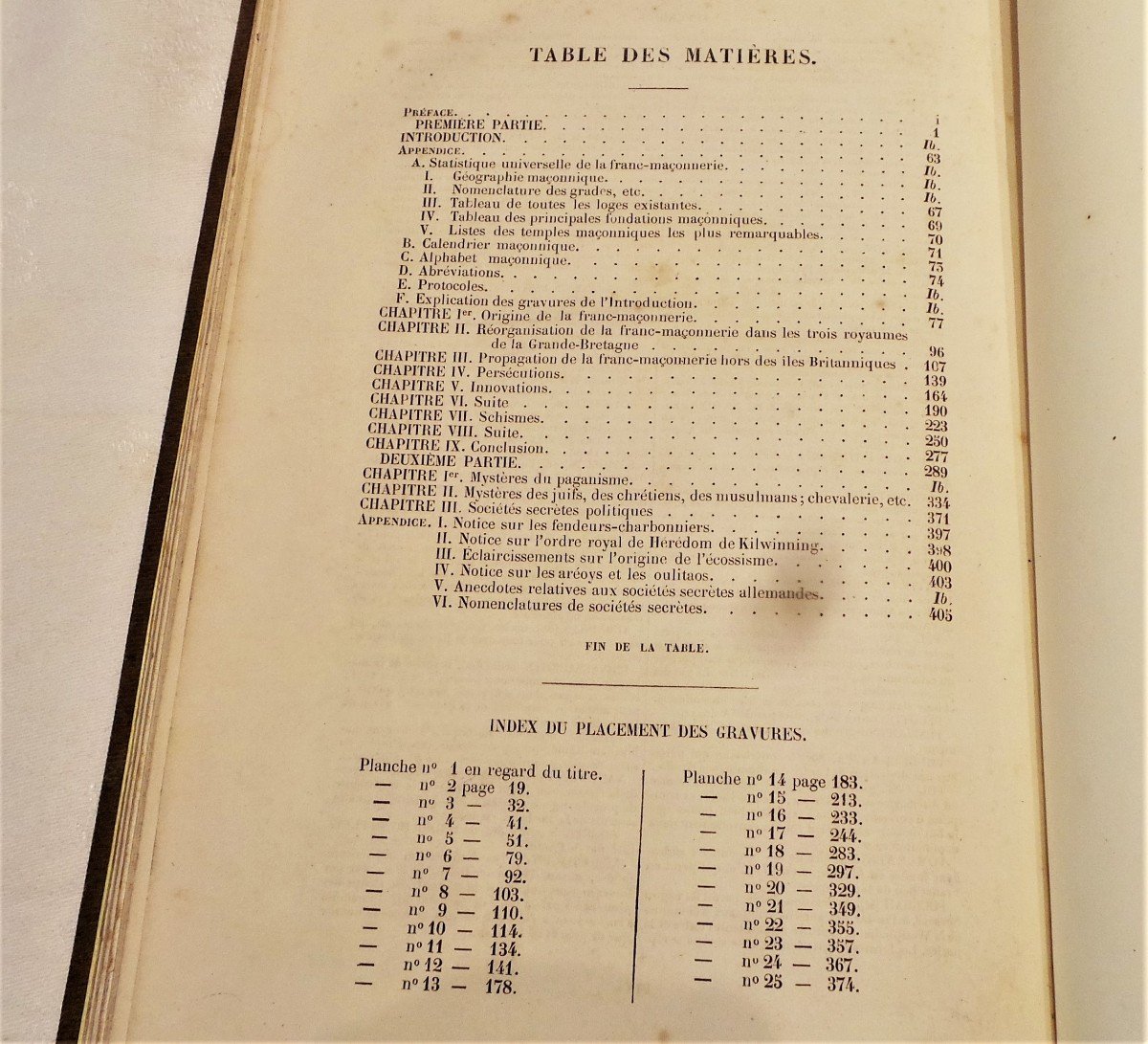 Book "pictoresque History Of Freemasonry-1844-photo-3