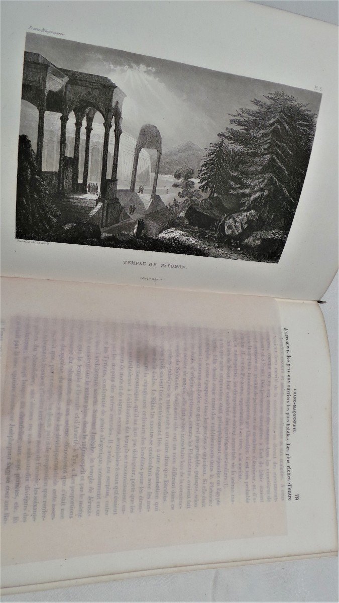 LIVRE "HISTOIRE PITTORESQUE DE LA FRANCS-MACONNERIE-1844-photo-5