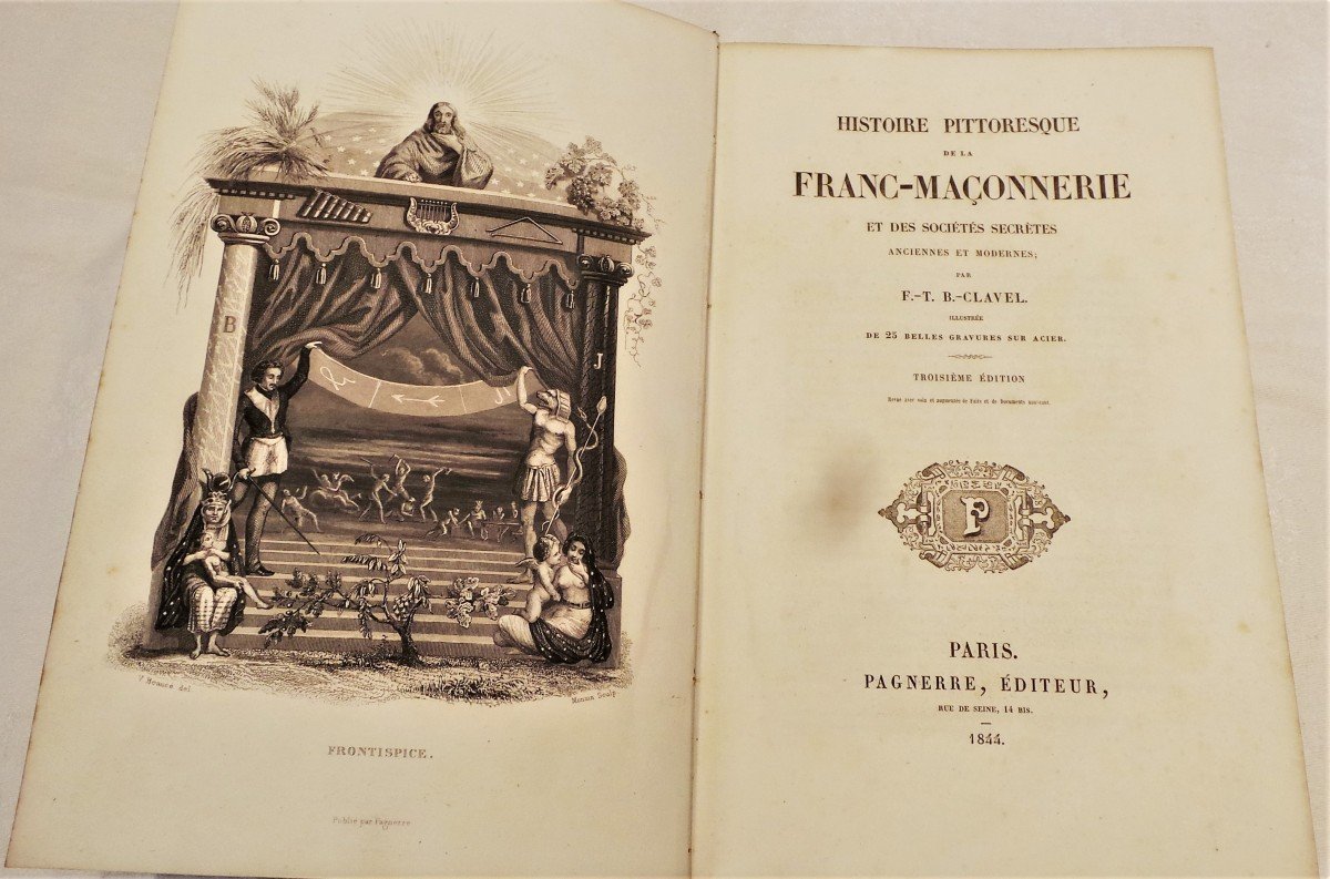 Book "pictoresque History Of Freemasonry-1844