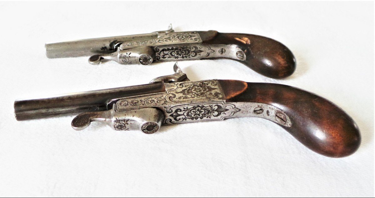 Pocket Pistols - St-etienne- II Empire-xix°-photo-1