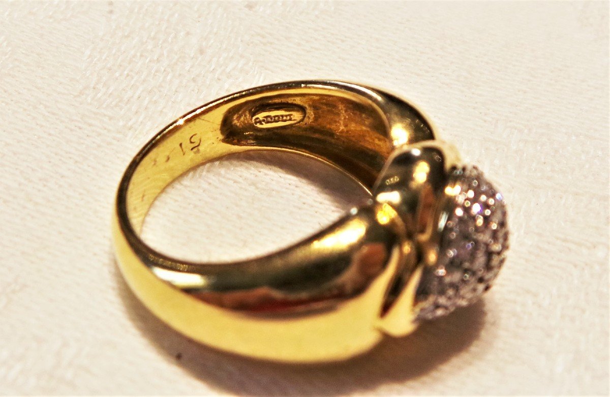 BAGUE OR 18 K & DIAMANTS-photo-6