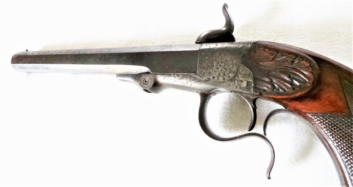 Single-shot Pinpoint Pistol With Locking Key - XIX°-1870/80-photo-6