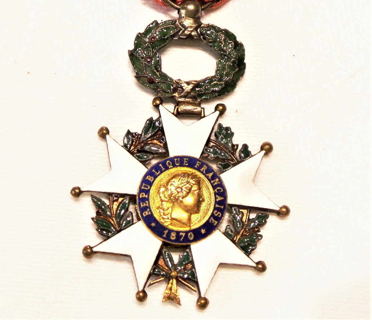 MEDAILLE DE CHEVALIER DE LA LEGION D'HONNEUR- 1870- III° REPUBLIQUE-photo-3