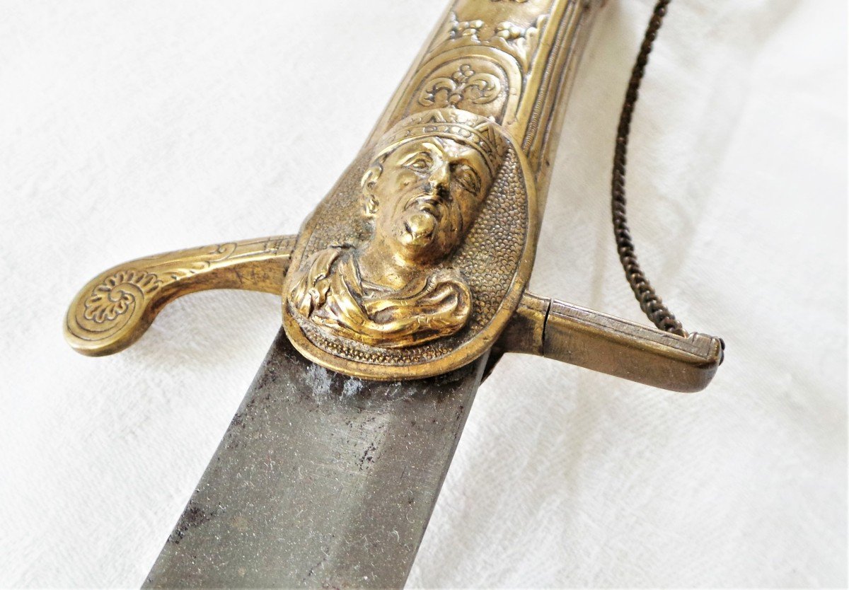 SABRE COURT A TETE DE LION -CONSULAT-EMPIRE- XVIII°-XIX°.-photo-5