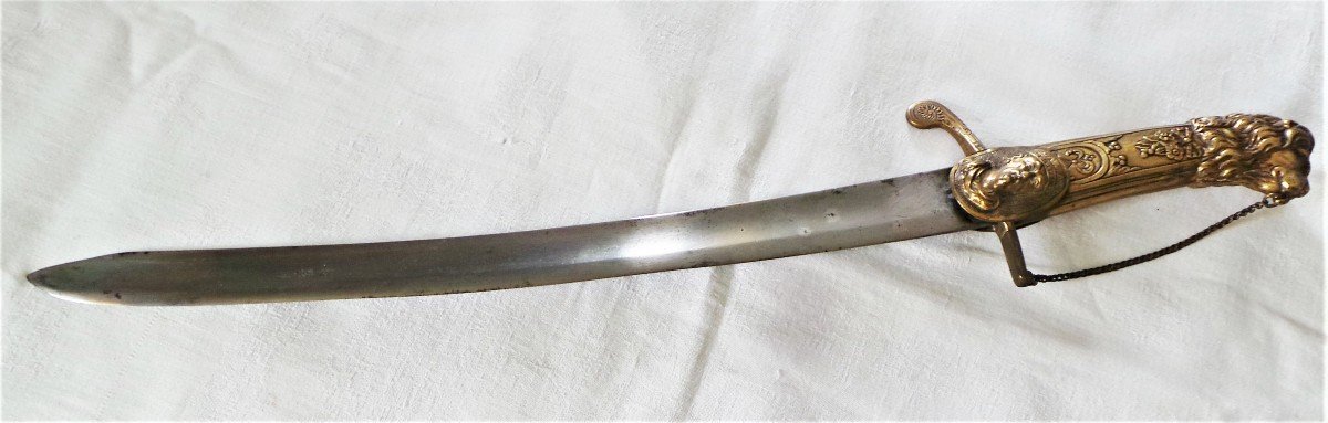 SABRE COURT A TETE DE LION -CONSULAT-EMPIRE- XVIII°-XIX°.