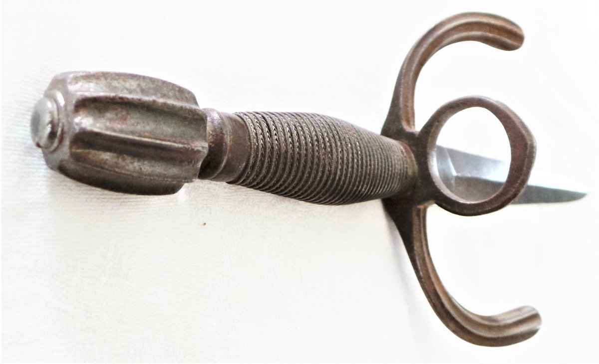 Dagger "left Hand" With Ring - XVIII° - Spain Or Italy-photo-4