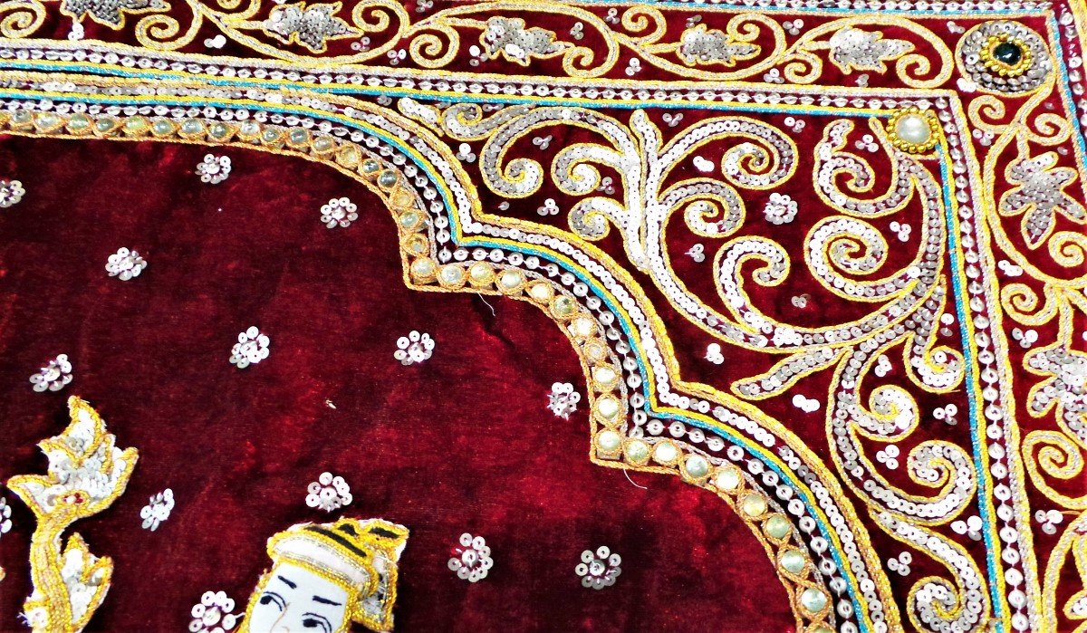 "kalaga" Tapestry - Burma - XX°-photo-2