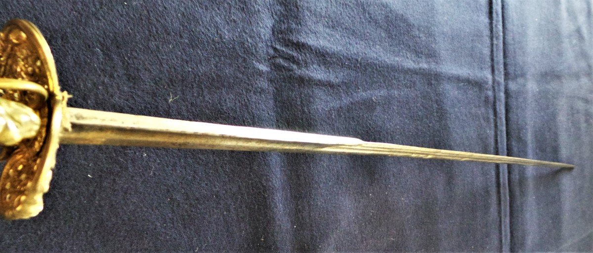 Officer's Sword - Louis XV - XVIII° - Colichemarde Blade-photo-7