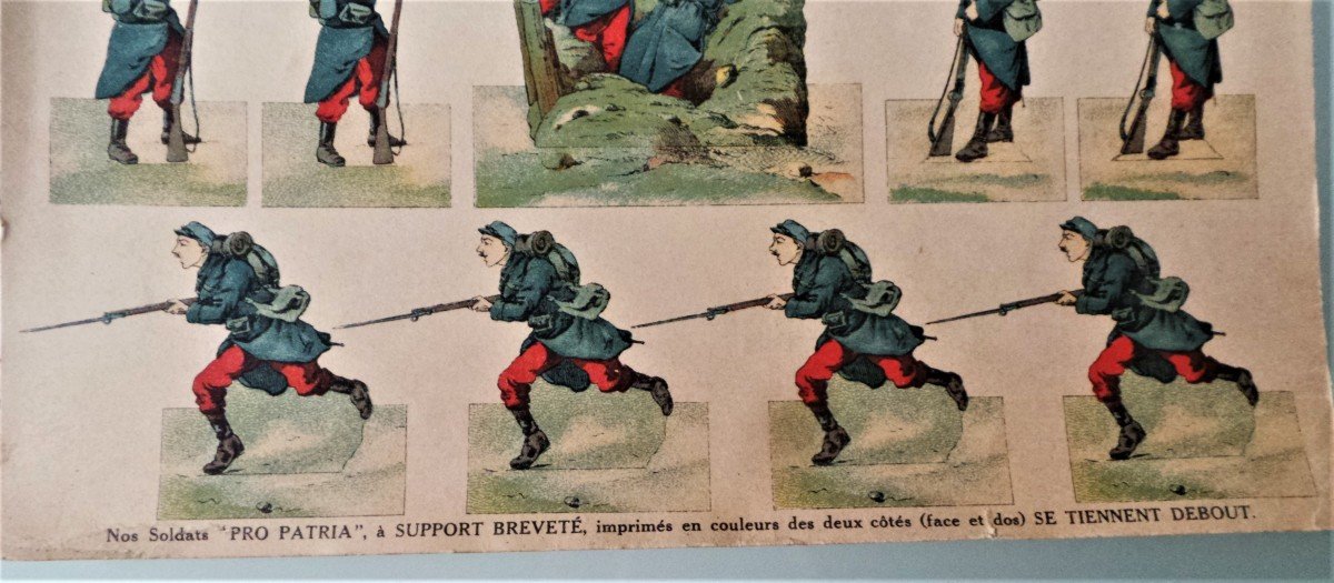 REUNION DE 2 PANNEAUX RECTO-VERSO DE SOLDAT- EDITION H-BOUQUET - PARIS - 1916  MEDAILLE D'OR-photo-4
